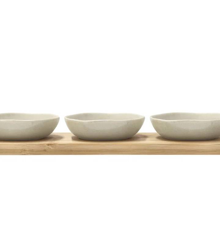 Villa Collection Shoku bambusbakke med 3 skåle